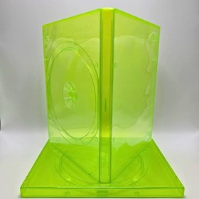 Xbox 360 Clear Green Replacement Game Cases BRAND NEW - Choose Quantity