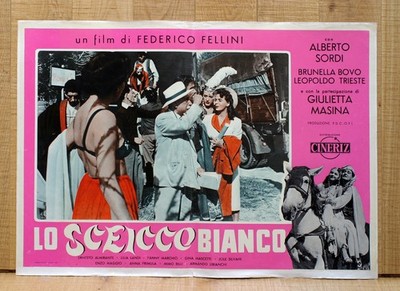 LO SCEICCO BIANCO fotobusta poster Fellini Alberto Sordi Brunella Bovo AE44
