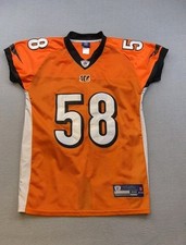 Cincinnati Bengels #58 Maualuga Reebok On Field Football Jersey Men's 48 Orange