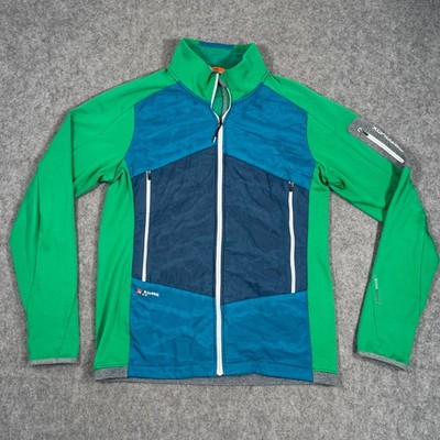 Ortovox Green Blue Westalpen Swisswool Hybrid Zip-Up Jacket Men's Size Large