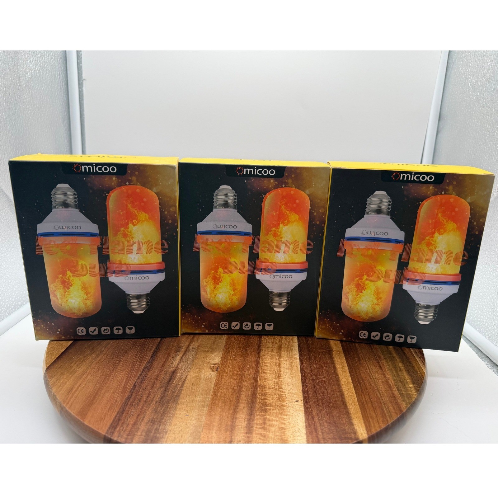 4 Modes E26 E27 Base 6w 320lm 1400k 3 Pack   0349