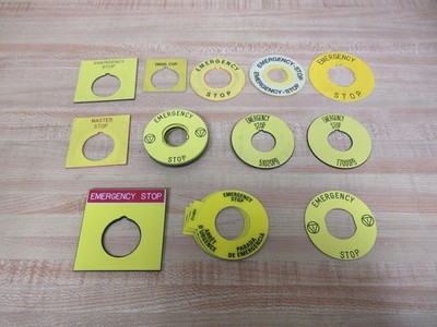 Legend 800H-STOP Emergency Stop Plate 800HSTOP (Pack of 25)