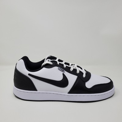 Nike Ebernon Low PREM White Black Wolf Grey Shoes AQ1774-102 Men's