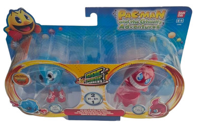 PAC-MAN Panic Spinners Ice Pac & Blinky The Ghost Bandai 2013 | OVP | 2-in-1