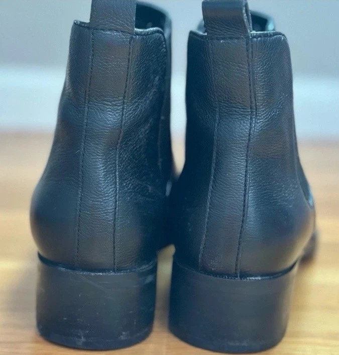 Botín Chelsea Cole Haan Landsman W06488 de cuero negro para mujer talla 8,5B Foto 3 de 4