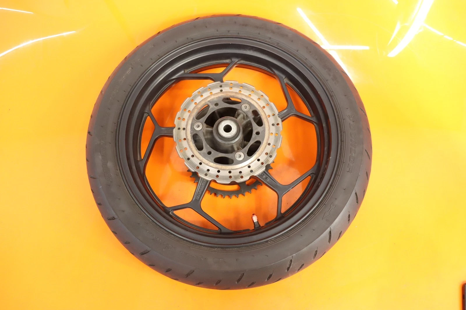 2013-2017 KAWASAKI NINJA 300 OEM STRAIGHT REAR WHEEL BACK RIM W TIRE