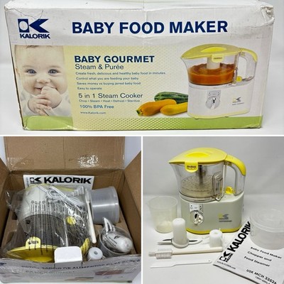 Kalorik Baby Food Maker Chopper Food Processor 2-Cup, 100% Complete *EXCELLENT!