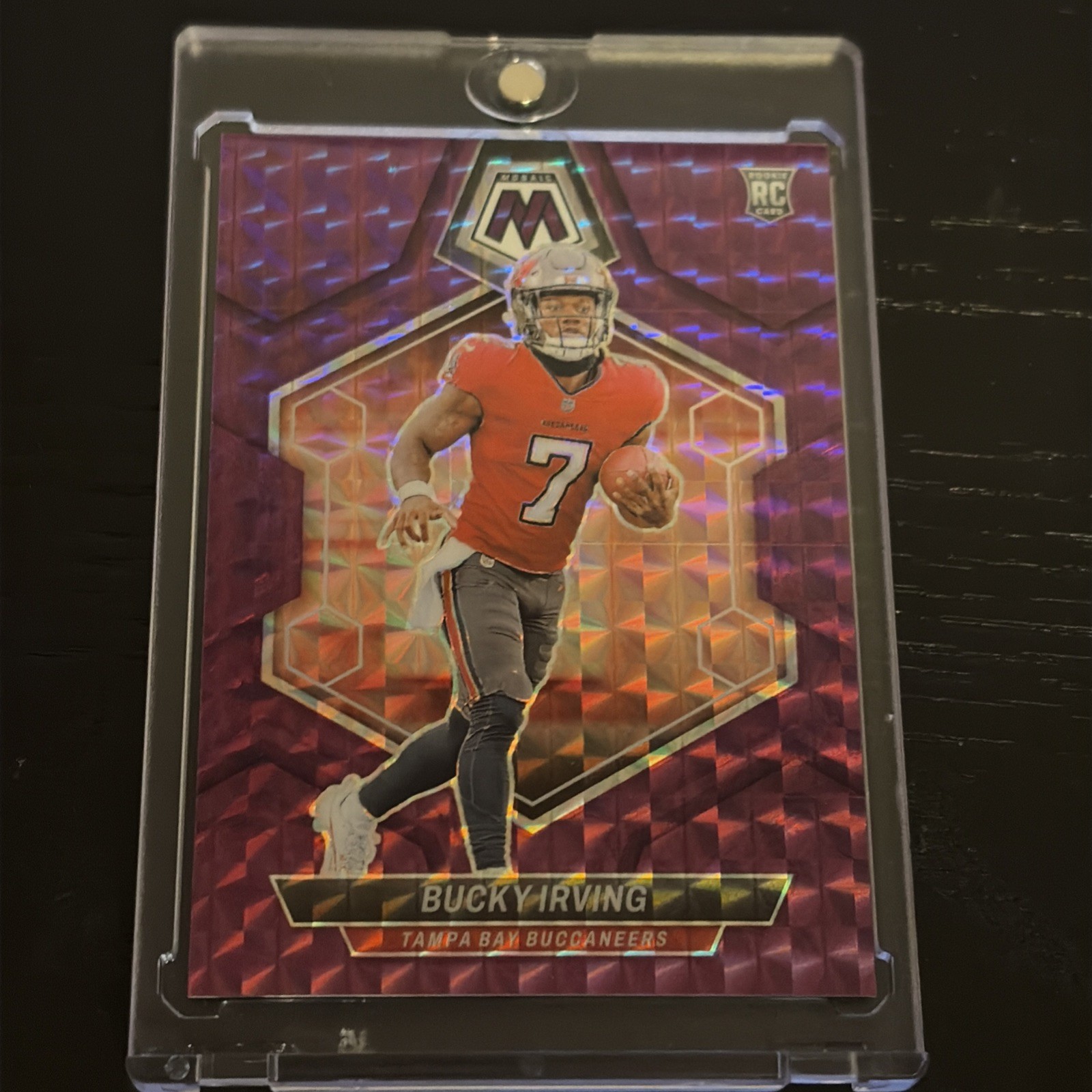 2024 Panini Mosaic - Bucky Irving #385 Purple Mosaic Prizm /49 (RC) Buccaneers