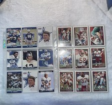 NFL Football Trading Card Lot  450 Cards   25 Sheets. 9 cards Each One