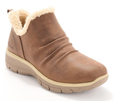 Skechers Easy Going Water- Repellent Ankle Boots- Sweet Chocolate 7.5/M New