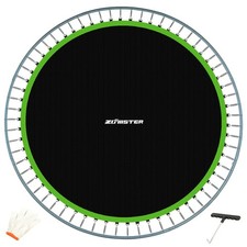 Jumping Mat, Fits 12FT Round Trampoline Frame with 72 V-Hooks, Using 5.5" Spr...