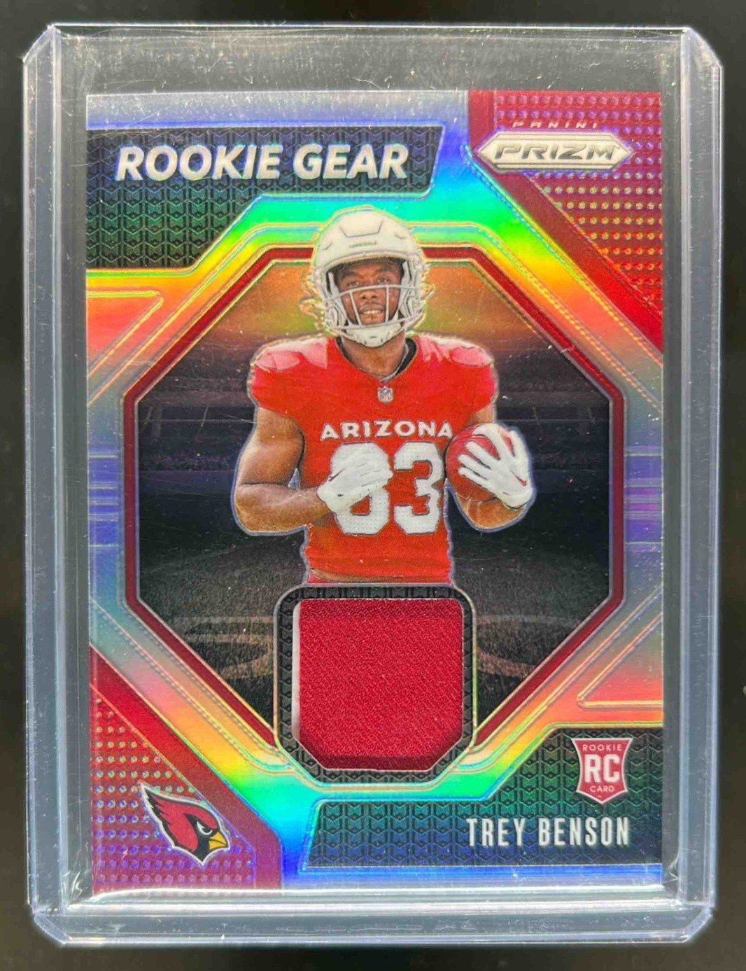 2024 Prizm Trey Benson Rookie Gear RC Jersey Rookie #RG-TBN Cardinals