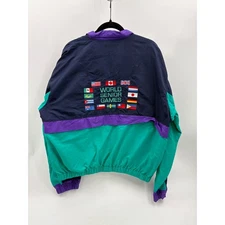 Vintage 212 Fahrenheit World Senior Games Windbreaker Jacket Mens XL