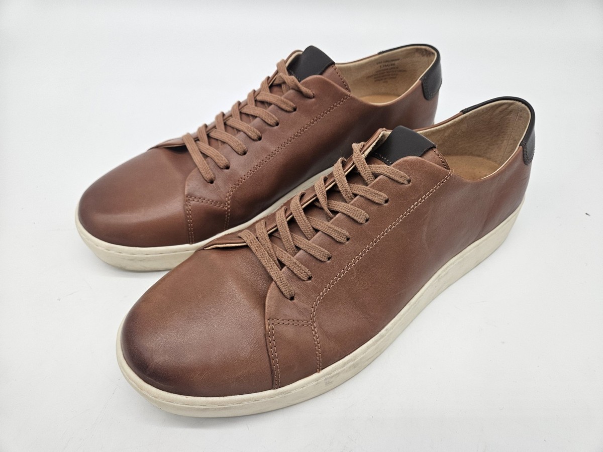 Vince Camuto Shoes Mens Size 13M Brown Hallman Leather Low 
