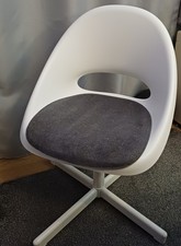 Kinder Drehsessel,höhen verstellbar, wenig gebraucht,weiß mit abnehbaren Kissen