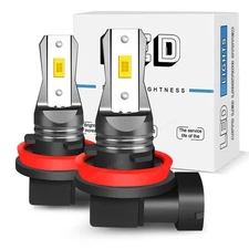 2x H9 H11 LED Headlight Bulbs Conversion Kit High Beam 6000K 40W Replace Halogen