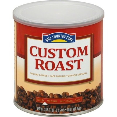 Hill Country Fare Custom Roast Mild-Medium Roast Ground Coffee/2+ lb/MSRP $11.98