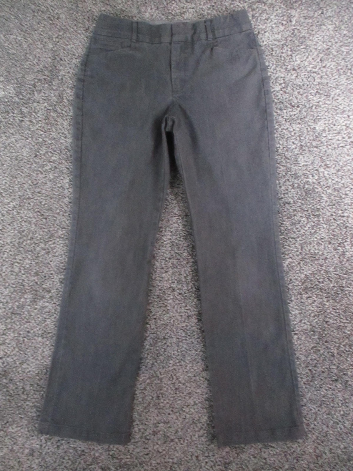 Gloria Vanderbilt Pants Womens 8 Gray Charlene Straight Leg 