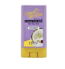 Ebin New York 24 hours Edge Tamer Sleek Hair Wax Stick Extreme Firm Hold 0.53oz