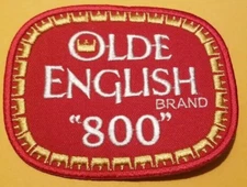 OLDE ENGLISH "800" New Embroidered Patch worldwide approx. 2.75 x 4"