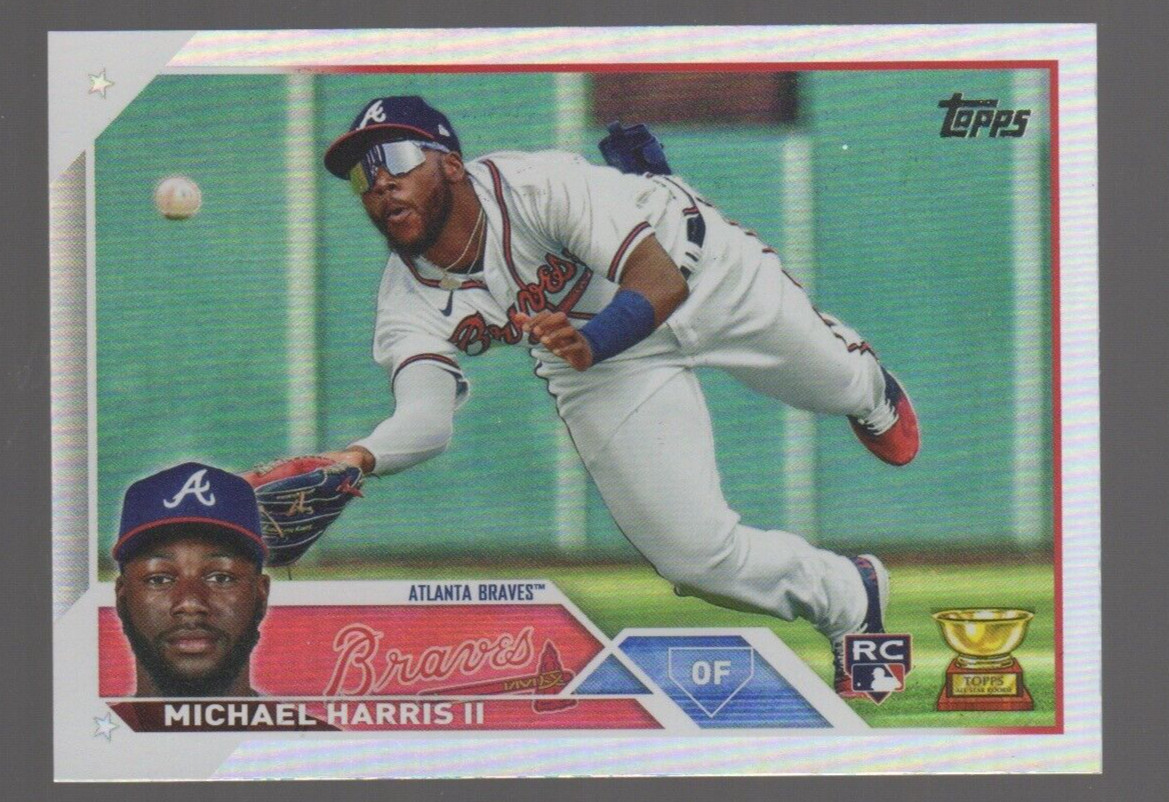 2023 Topps Series 1 MLB Baseball MICHAEL HARRIS II Rainbow Foil Rookie RC #226