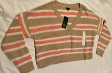 Wild Fable Juniors Striped Cropped Sweater NWT size Large
