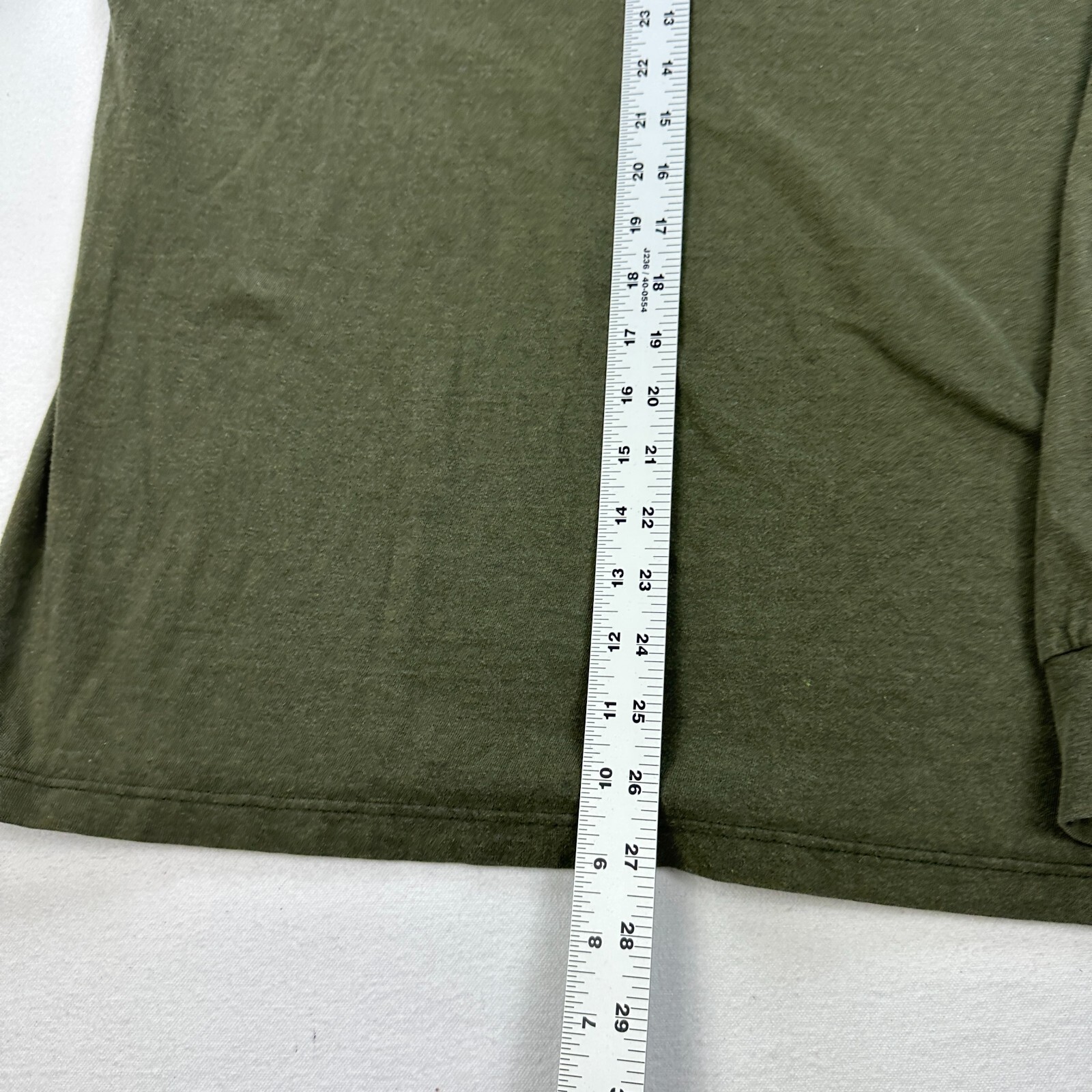 Polo Ralph Lauren camicia uomo verde medio girocollo manica lunga vintage USA pony