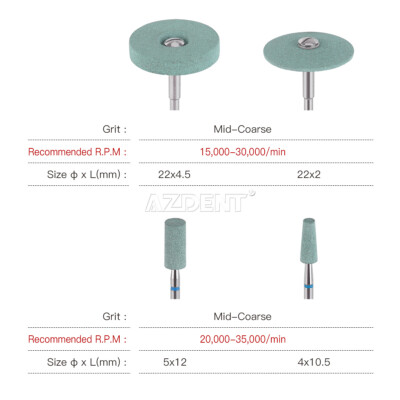 Dental Lab Ceramic Diamond Grinder Zirconia Porcelain Polish 2.35mm