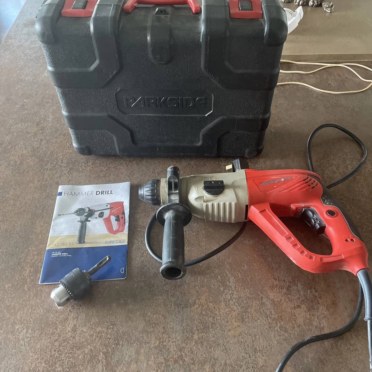 Parkside SDS Hammer Drill Collect Purley 4 Function 240 Volt