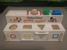Fisher Price Shape Sorter Blocks 412 1974
