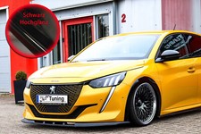 Spoilerschwert Frontspoiler aus ABS für Peugeot 208 e208 GT GT-Line Schwarzglanz