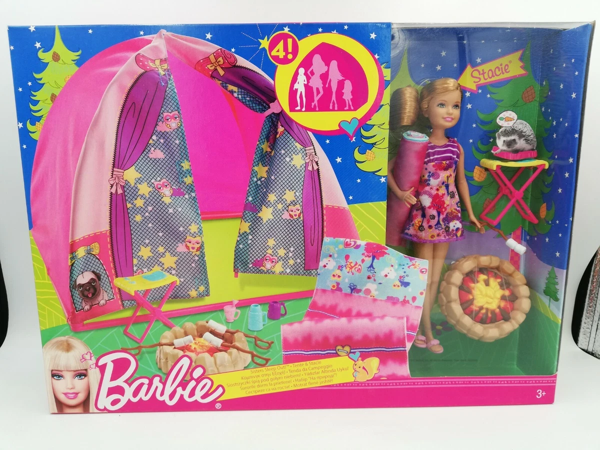 Barbie Sisters Sleep Out V4401 Stacie Doll Tent Sleeping Bag