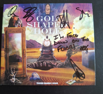 THOSE DAMN CROWS SIGNED GOD SHAPED HOLE SIGNED WITH THEIR HANDWRITTEN LYRICS