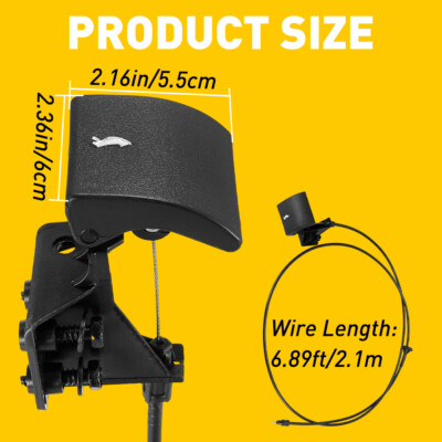 55394495AB Hood Latch Release Cable w/ Handle For 05-10 Jeep Grand