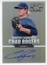 Chad Rogers 2013 Panini Prizm Perennial Draft Picks Prospect Auto Silver SP #67