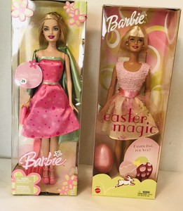 two barbie dolls