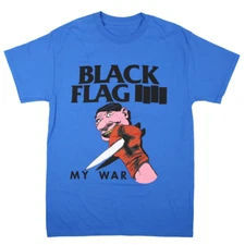 Black Flag - My War Album Cotton Blue All Size T Shirt For Men JU266