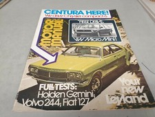 May 1975 Motor Manual Mag CENTURA Gemini VOLVO Fiat Datsun SSS RS2000 Pacer
