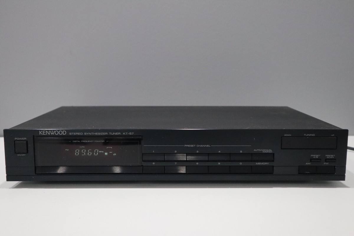 Kenwood Kt-57 Stereo Synthesizer Am/fm Tuner Vintage Circa 1988