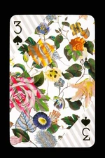 Transformation playing card Christian Lacroix 3 of Spades Q70b