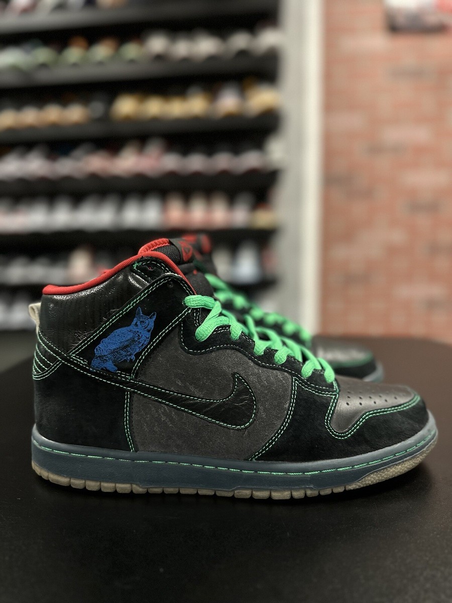 Size 11 Nike Dunk High Premium SB 2008 Twin Peaks Night Owl Size 11 Nike Dunk High Premium SB 2008 Twin Peaks Night Owl