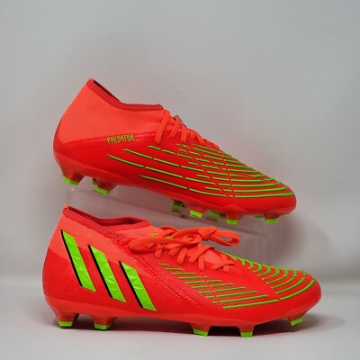 Adidas Predator Edge.2 FG Mens Size 9 Game Data Pack Solar Red Cleats GW1009 New