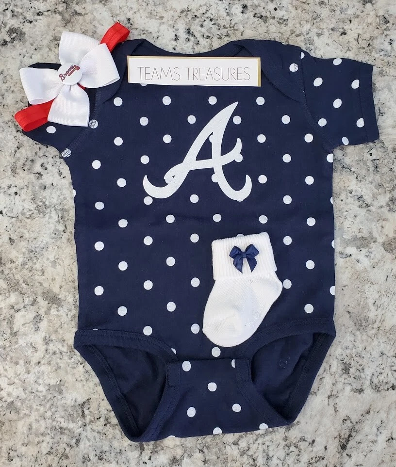 Baby Atlanta Braves Gear, Toddler, Braves Newborn Golf Clothing, Infant  Braves Apparel