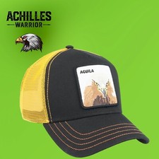 Goorin Bros The Farm Animal Trucker AGUILA Eagle Black  Yellow Snapback Hat New