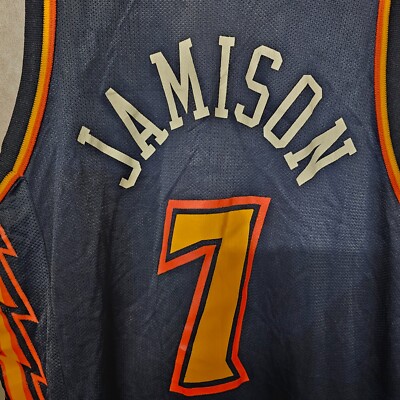 Rare VTG NBA Champion Golden State Warriors Antwan Jamison 7