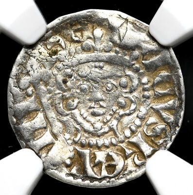 ENGLAND. Henry III. 1216-1272. Silver Penny, London mint, S-1373, NGC