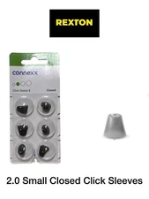 Rexton Small Closed 2.0 Click Sleeves For RIC Hearing Aids & Ready Wear CIC's