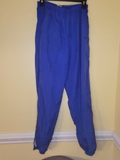 Vintage 90s Nike Windbreaker Ankle Zip Track Pants Womens Sz M 8-10