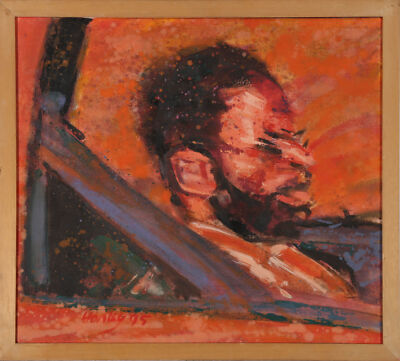 Clifford Hanley (1948-2021) - Gerahmt 1995 Öl, Temps Perou