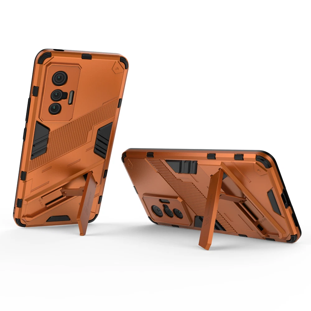 Vivo X70 Shockproof TPU PC Bumper Stand Protective Phone Case